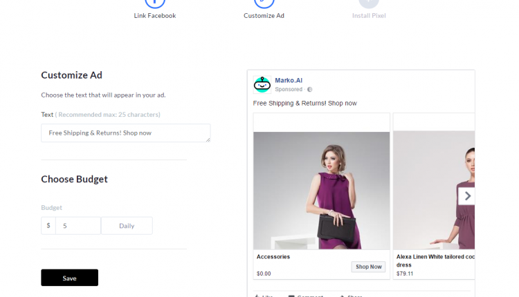 Best free Shopify apps - Facebook carousel retargeting